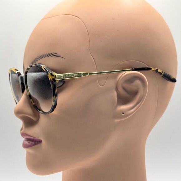 NEW Ladies Y2K Polo Ralph Lauren Round Sunglasses RA5134 Tortoise & Gold 52/19 main image 8